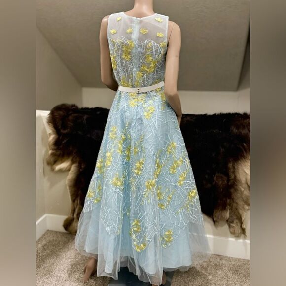 Charming Organza & Floral Lace with Beads Party  Dress/ Prom Dress - Picture 10 of 16